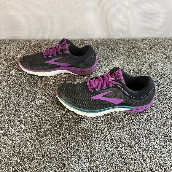 Brooks Pure Cadence 7 Womens Black and Purple Size 7 - Picture 5 of 6